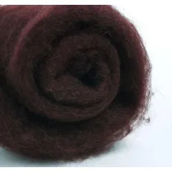 Wełna merynos w błamie do filcowania BAKŁAŻAN