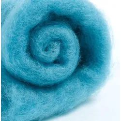 Wełna merynos w błamie do filcowania NIEBO