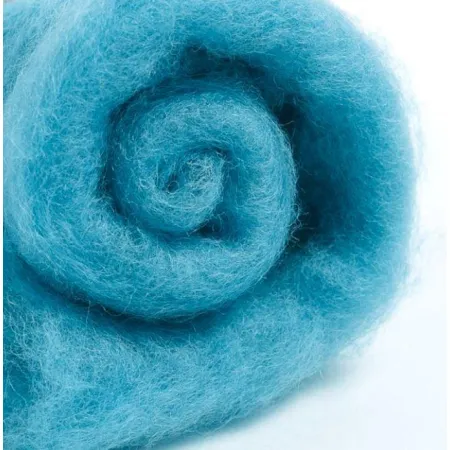 Wełna merynos w błamie do filcowania NIEBO