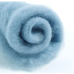 Wełna merynos w błamie do filcowania BŁĘKIT HISZPAŃSKI