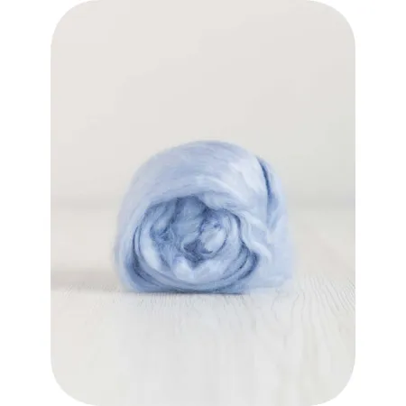 Czesanka wiskozy do filcowana BŁĘKIT