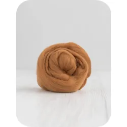 Wełna czesankowa merynosów australijskich 19mic CYNAMON