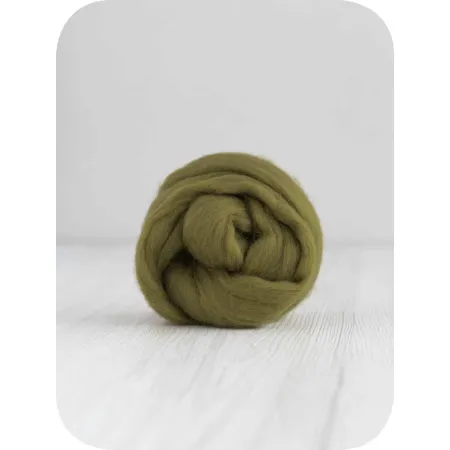 Wełna czesankowa 19mic OLIWKA merynosów australijskich