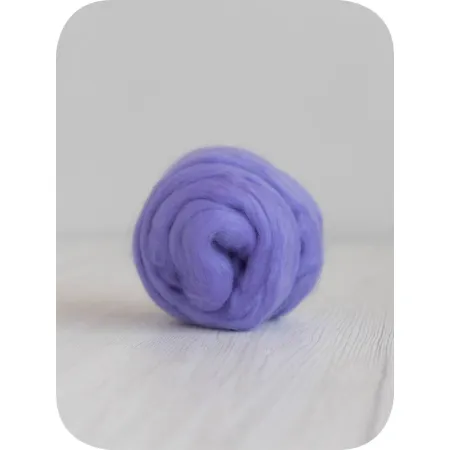 Wełna czesankowa merynosów australijskich 19mic LILA