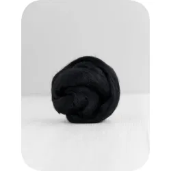 Wełna czesankowa merynos australijski 16mic CIEMNY GRAFIT