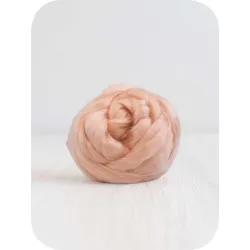 Czesanka wiskozy do filcowana CIELISTY