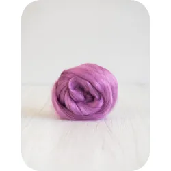 Czesanka wiskozy do filcowana FUKSJA