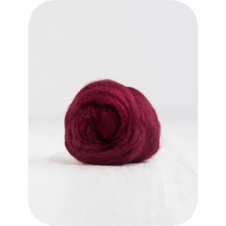 Czesanka wiskozy do filcowana WINO
