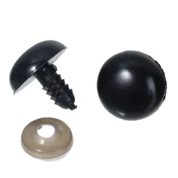 Bezpieczne oczy oczka czarne do maskotek 18 mm