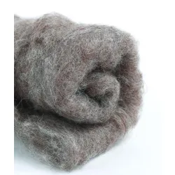 Wełna w błamie do filcowania MELANŻ BRĄZOWY