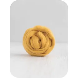 Wełna czesankowa 16mic MIODOWY merynos australijski