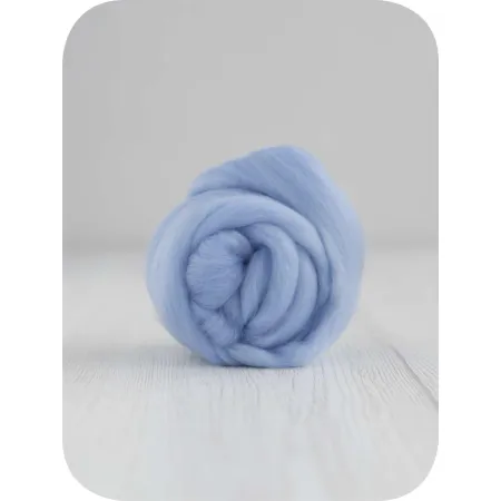 Wełna czesankowa 16mic BŁĘKITNY merynos australijski