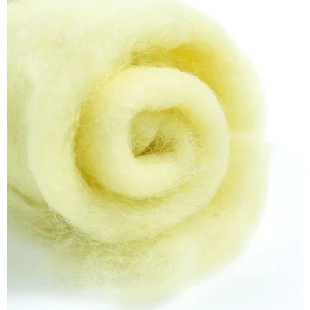 Wełna w błamie do filcowania JASNOŻÓŁTY