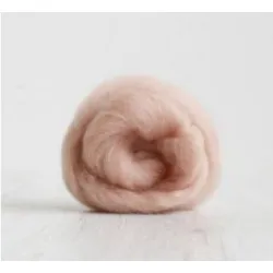 Alpaka czesanka wełniana BRUDNY RÓŻ