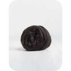 Jedwabna czesanka Tussah KAWOWY