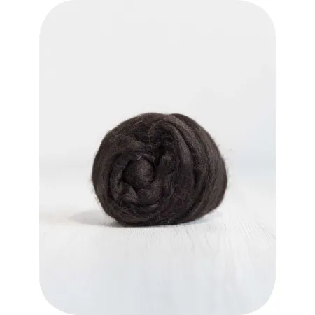 Jedwabna czesanka Tussah KAWOWY