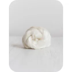 Jedwabna czesanka MULBERRY Biały Naturalny