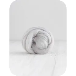 Wełna czesankowa merynos australijski 19mic SREBRNY