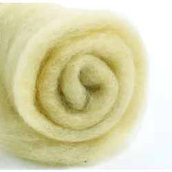 Wełna w błamie do filcowania BRUDNY ŻÓŁTY