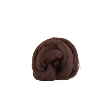 Wełna czesankowa 19mic CZEKOLADOWY merynos australijski