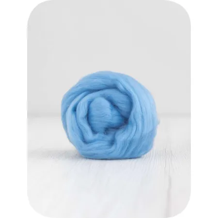 Wełna czesankowa 19mic NIEBO merynos australijski