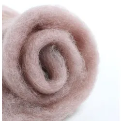 Wełna merynos w błamie do filcowania BRUDNY RÓŻ