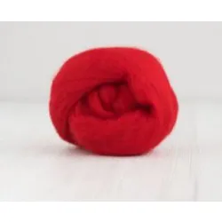 Wełna czesankowa merynos australijski CZERWONY