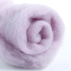 Wełna w błamie do filcowania LAWENDA PASTELOWA