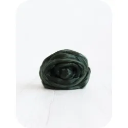 Czesanka Tencel Lyocell Ciemnozielona z włókien roślinnych