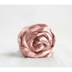 Czesanka Tencel Lyocell RÓŻ BRUDNY włókien roślinnych