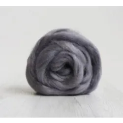 Alpaka czesanka wełniana SZARA