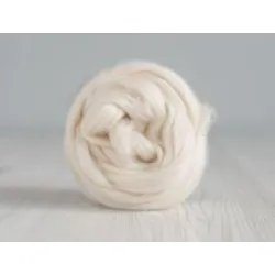 Czesanka bawełniana BIAŁY NATIRALNY do filcowania