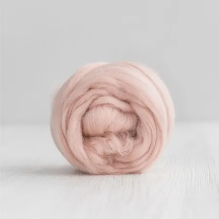 Wełna czesankowa 19mic BRUDNY RÓŻ merynos australijski