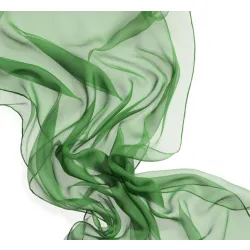 Szal jedwabny szyfon ZIELONY do nuno filcowania 180x55cm