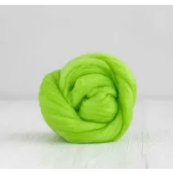 Wełna czesankowa 19mic ULTRA ZIELONY merynos australijski