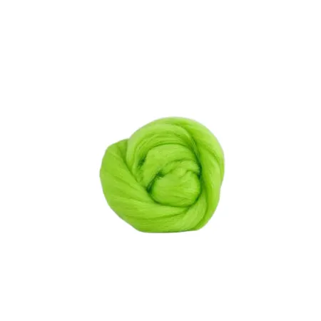 Wełna czesankowa 19mic ULTRA ZIELONY merynos australijski