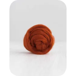 Wełna czesankowa 19mic RDZA merynos australijski