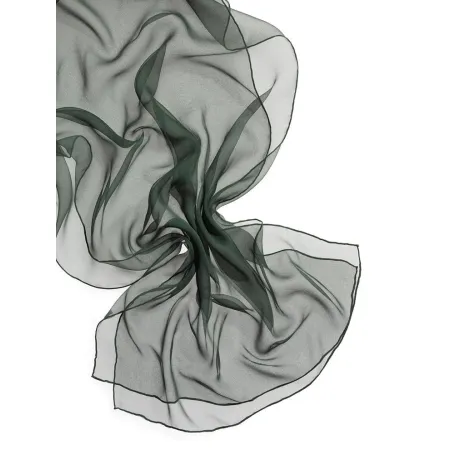 Szal jedwabny szyfon JODŁA 180x55cm do nuno filcowania