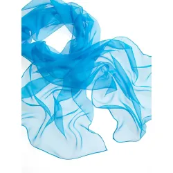 Szal jedwabny szyfon TURKUS do nuno filcowania 180x55cm