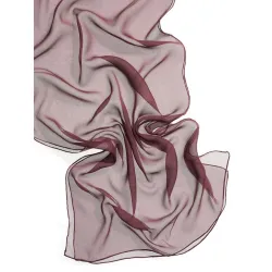 Szal jedwabny szyfon BURGUND 180x55cm do nuno filcowania