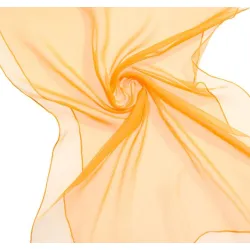 Szal jedwabny szyfon ŻÓŁTY 180x55cm do nuno filcowania