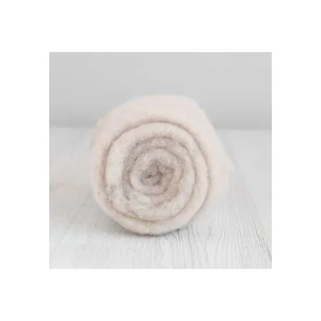 Wełna merynos w błamie do filcowania BEŻ