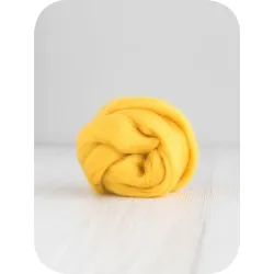 Wełna czesankowa merynos australijski 19mic ŻÓŁTKO