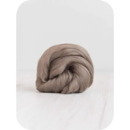 Wełna czesankowa POPIÓŁ merynos australijski 19mic