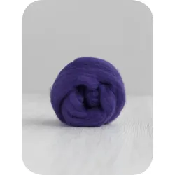 Wełna czesankowa ŚLIWKA merynos australijski 19mic