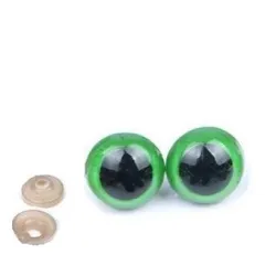 Bezpieczne oczka oczy Zielone 10mm do maskotek Amigurumi