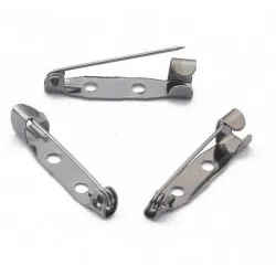 Baza do broszek agrafka 35x5,5 mm, gumblack