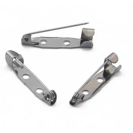 Baza do broszek agrafka 35x5,5 mm, gumblack