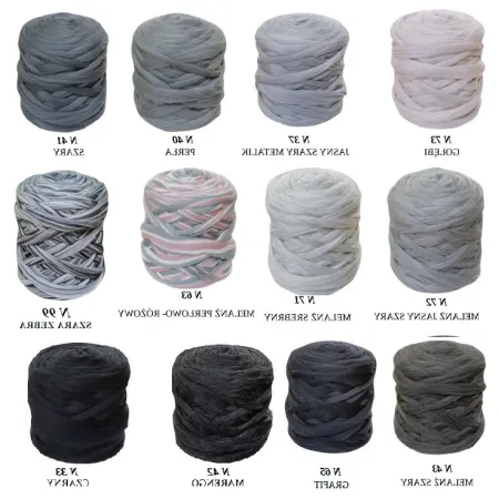 Wełna czesanka polska Zestaw SZARY 12 kolorów do filcowania