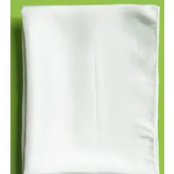 Biały szal jedwabny Pongee 10 180x45cm